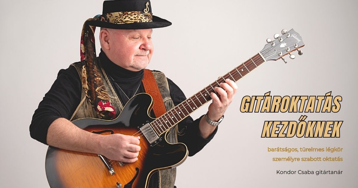 Gitároktatás kezdőknek – személyre szabott gitárórák Budapesten és online